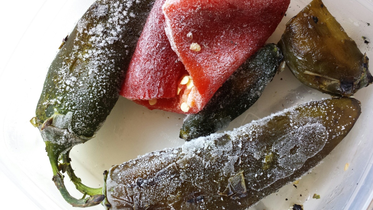 Frozen Roasted Chiles